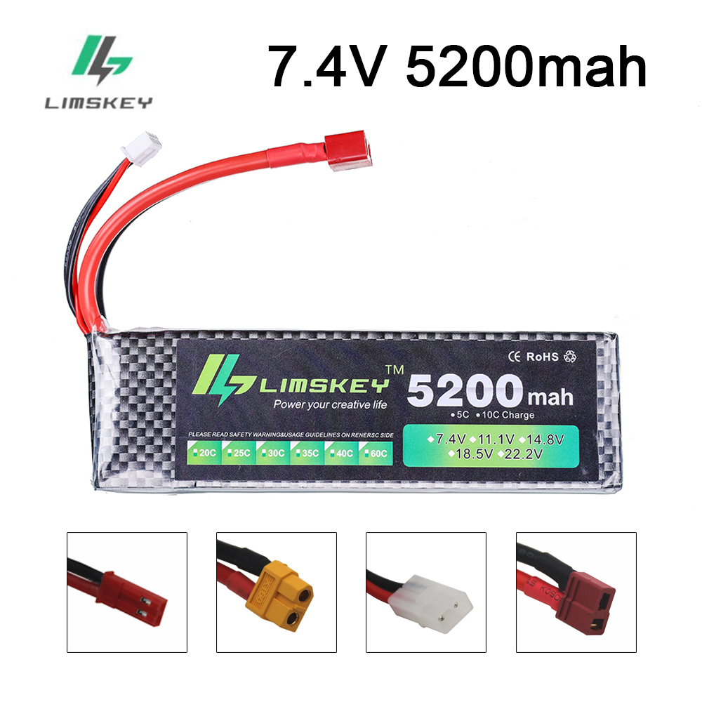 Hobby Rc Quadcopters & Multirotors - Limskey Power battery 7.4V 5200mAh Battery