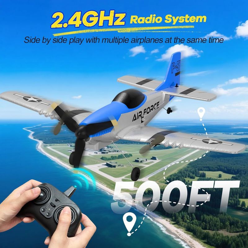 Rc Glider Foam Wing - Z63 Rc Fixed Wing Glider P51