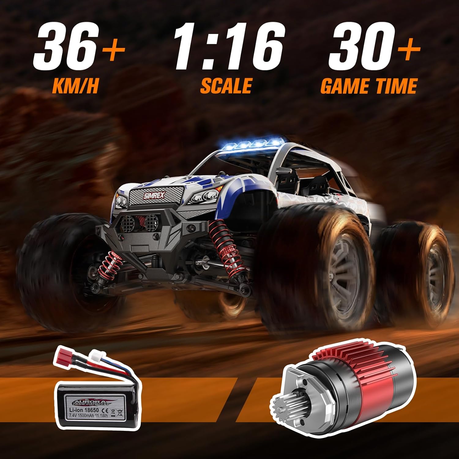 1/16 Scale Hobby Grade 4WD Rem - Rc Hobby Grade Monster Truck ulasan dan harga