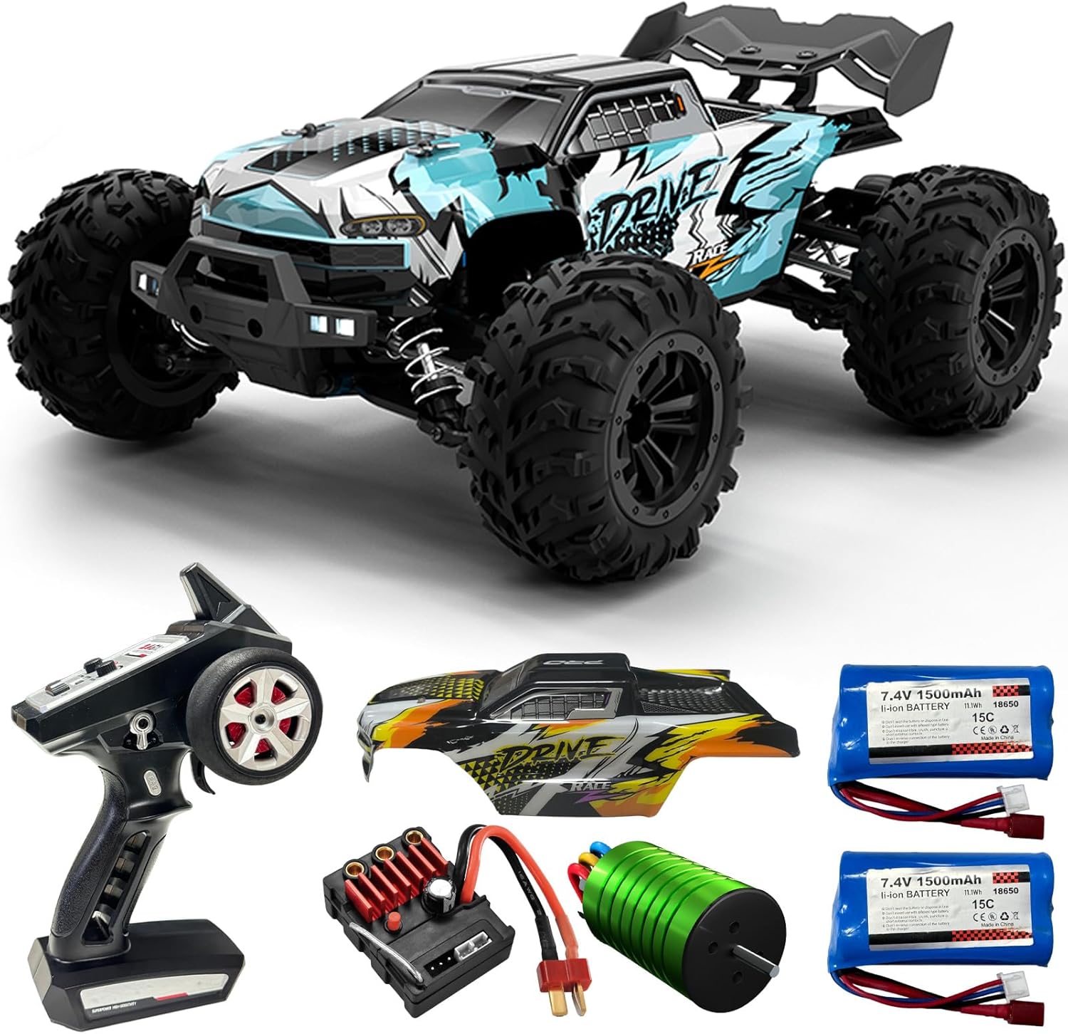 Brushless RC Monster Truck 1:1 - Rc Hobby Grade Monster Truck ulasan dan harga