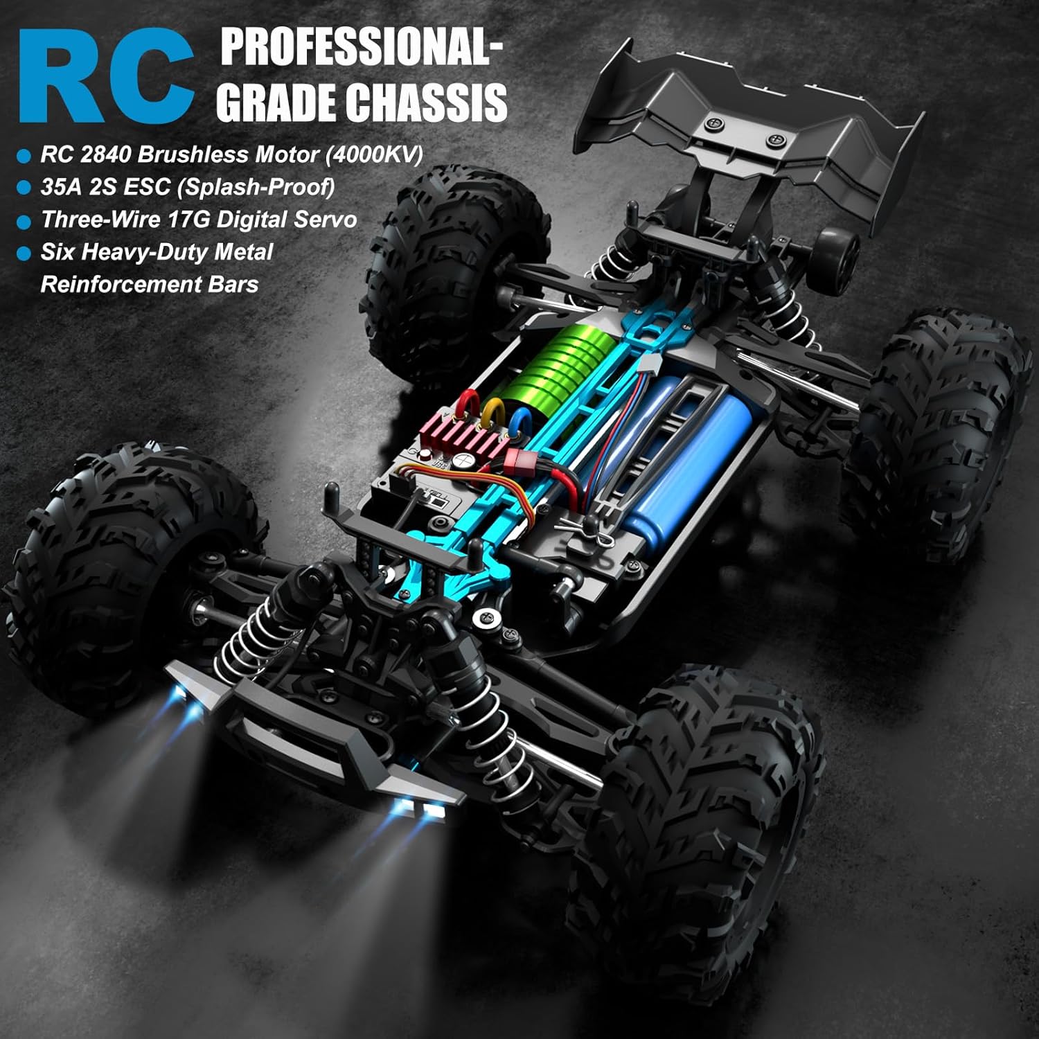 Brushless RC Monster Truck 1:1 - Rc Hobby Grade Monster Truck ulasan dan harga