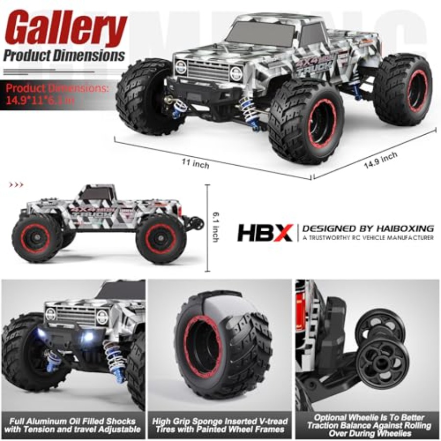 4X4 off-road RC monster truck  - Rc Hobby Grade Monster Truck ulasan dan harga