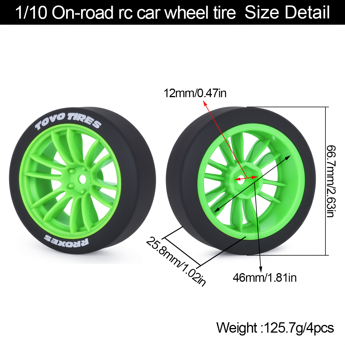 4Pcs Hard Drift Tires Wheel Ty - Rc Hobby Engine ulasan dan harga
