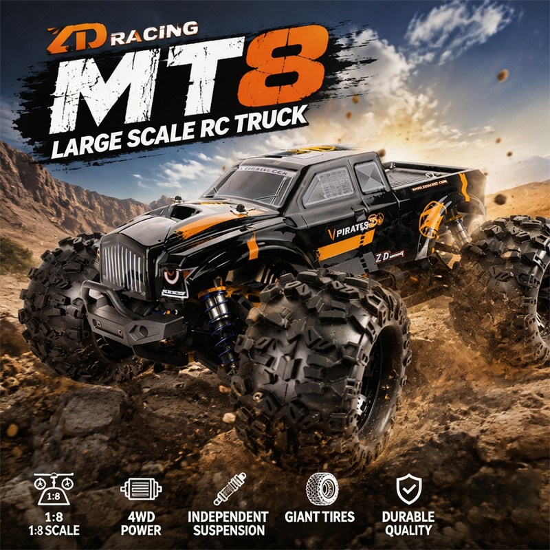 New ZD Racing MT8 RC Monster T - Rc Hobby Grade Monster Truck ulasan dan harga