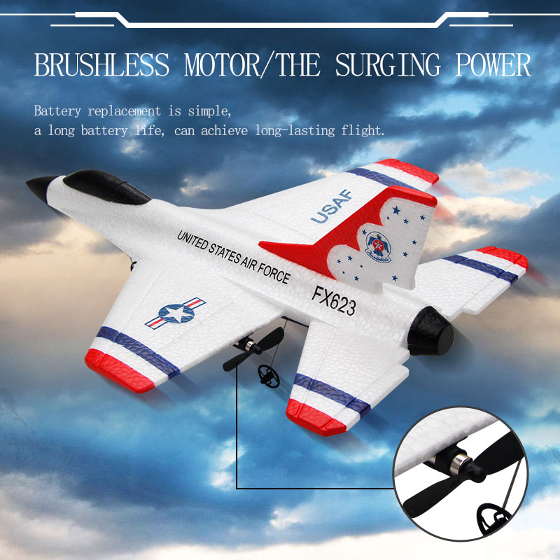New Fx623/F16 RC Airplane Two  - Rc Glider Foam Wing ulasan dan harga