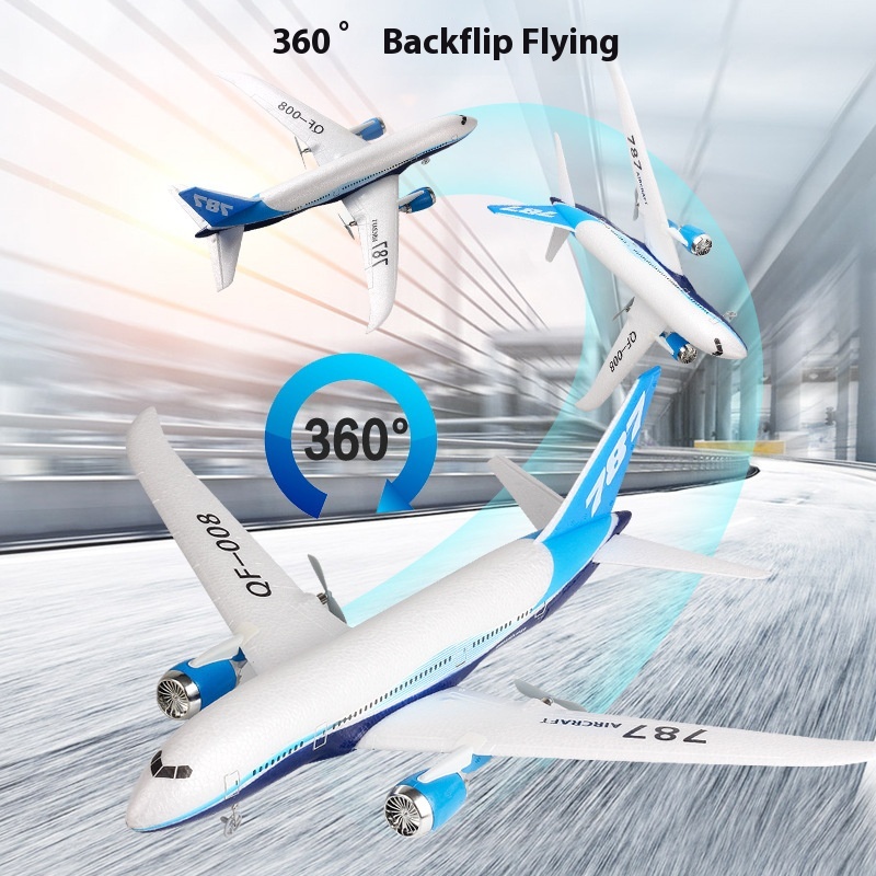 Qf008 RC Plane 787 Three Chann - Rc Glider Foam Wing ulasan dan harga