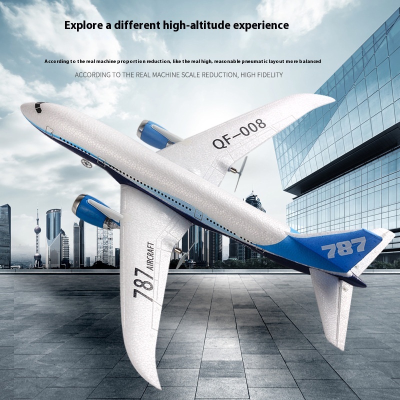 Qf008 RC Plane 787 Three Chann - Rc Glider Foam Wing ulasan dan harga