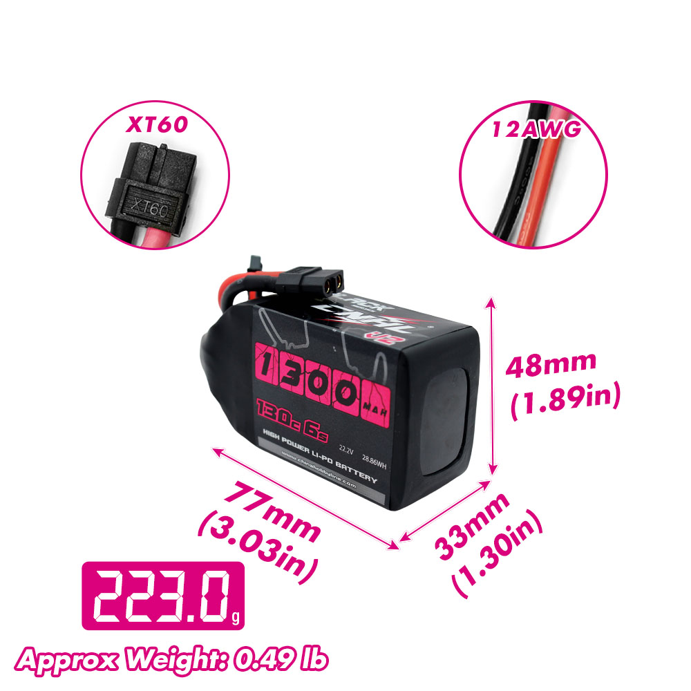 2PCS CNHL 6S 22.2V Lipo Batter - Hobby Rc Quadcopters & Multirotors ulasan dan harga