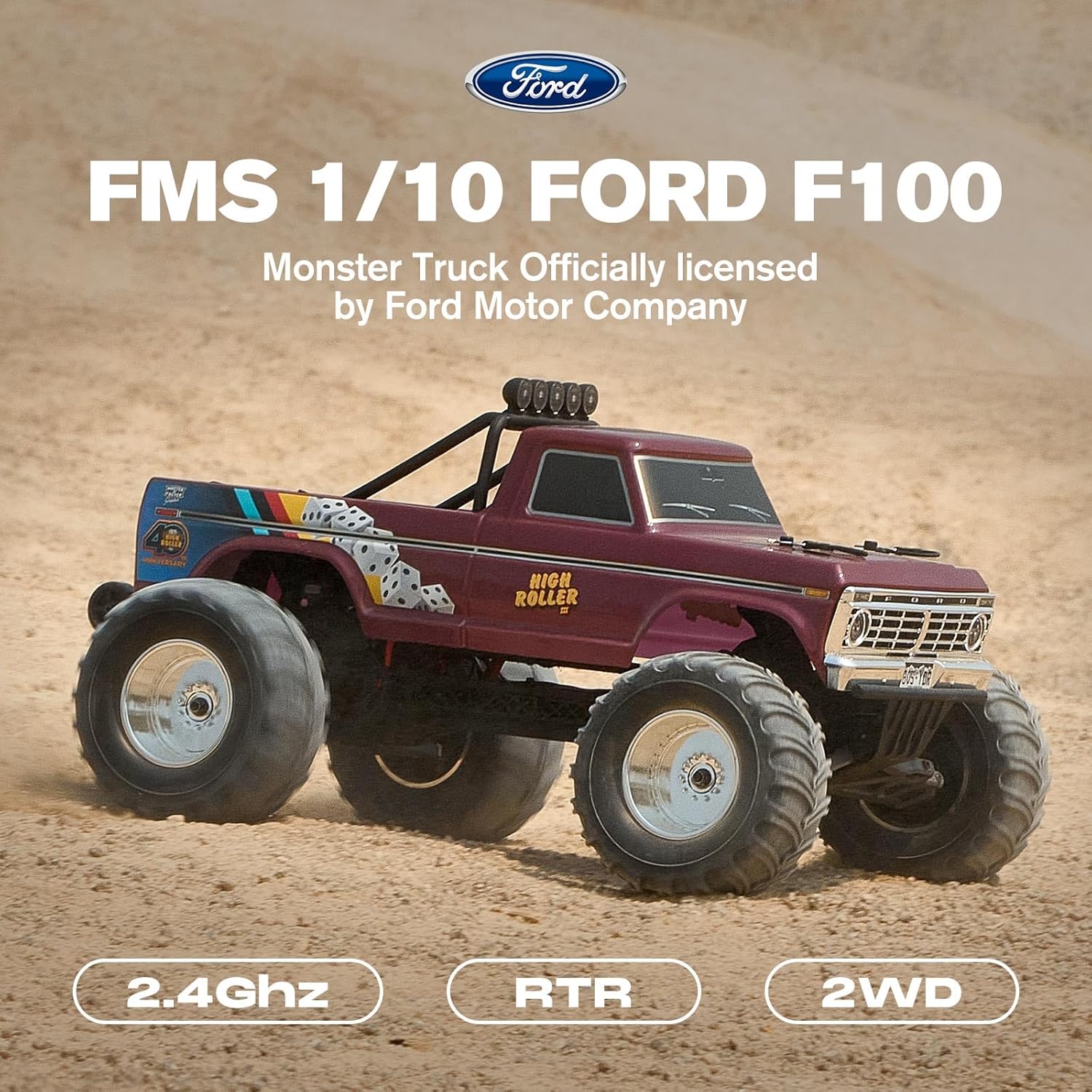 1/10 Scale Ford F-100 RC Monst - Rc Hobby Grade Monster Truck ulasan dan harga