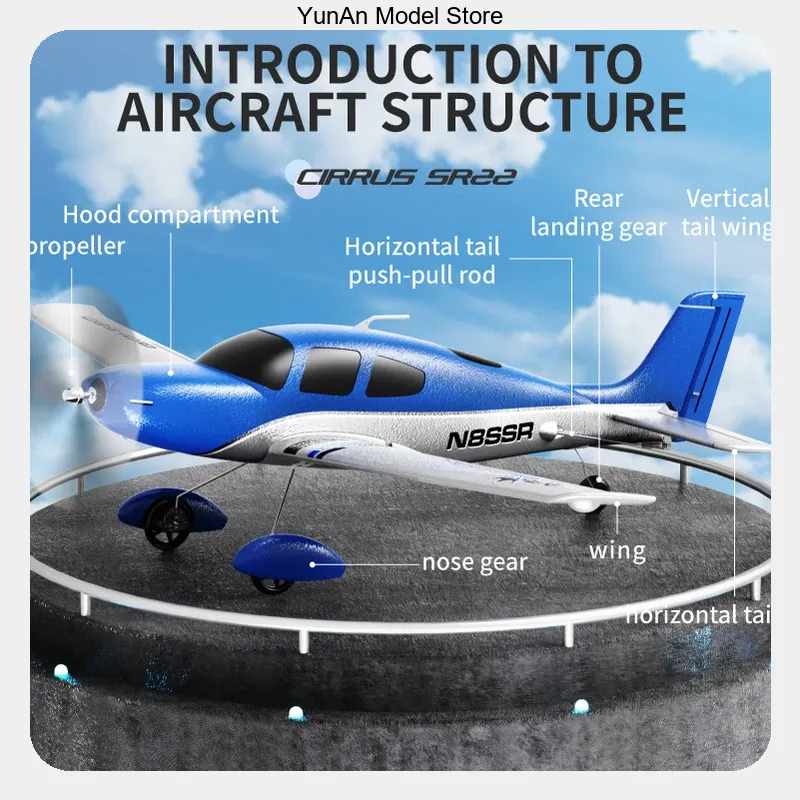 QIDI 580 520mm Wingspan 4CH RC - Rc Glider Foam Wing ulasan dan harga