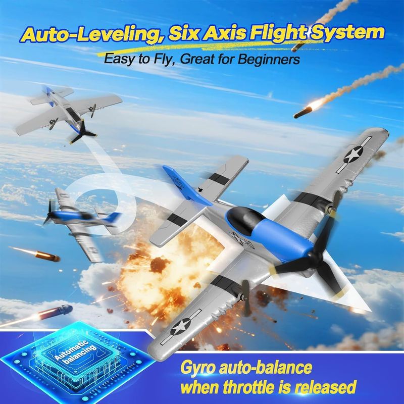 Z63 Rc Fixed Wing Glider P51 M - Rc Glider Foam Wing ulasan dan harga