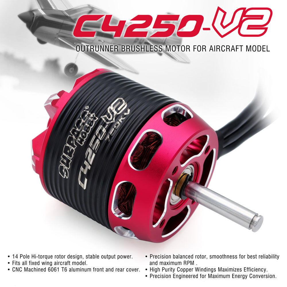 SURPASS HOBBY C4240 750KV/850K - Rc Hobby Motors ulasan dan harga