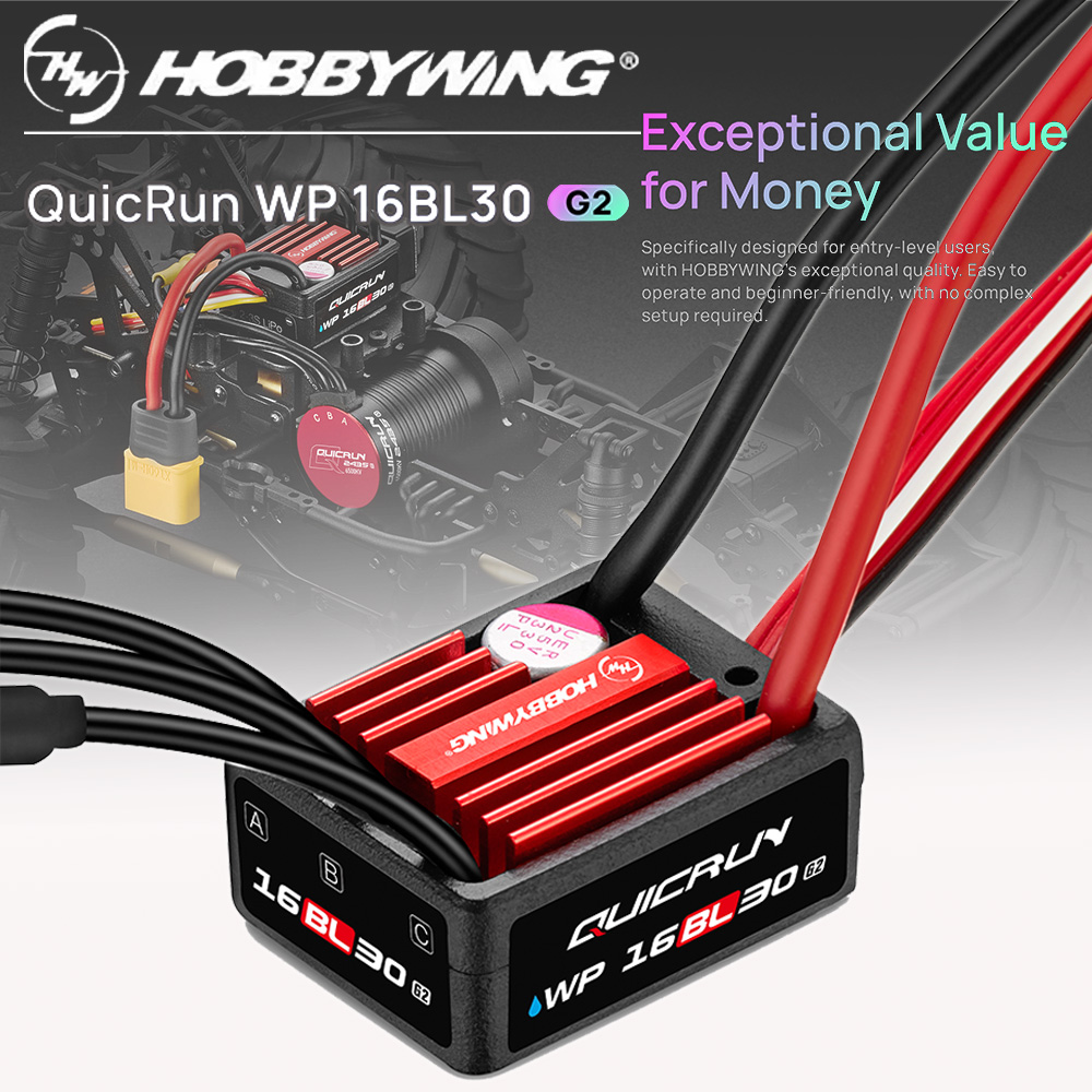 Hobbywing QuicRun WP-16BL30 G2 - Rc Hobby Engine ulasan dan harga