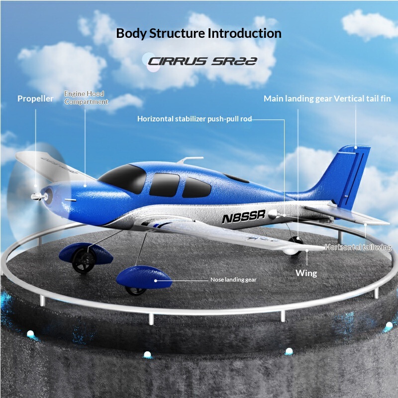 QIDI580 Cirrus SR22 Remote Con - Rc Glider Foam Wing ulasan dan harga